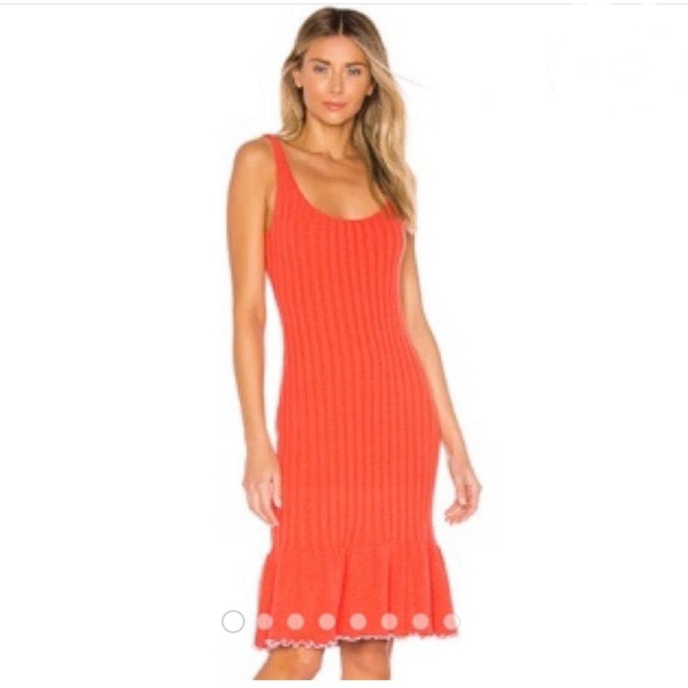 Majorelle Knit Sleeveless Ruffle Mermaid Dress S